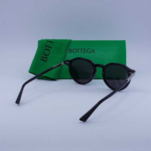 Bottega Veneta BV1260S 005 Round Sunglasses - Black/Grey - Picture 10 of 10